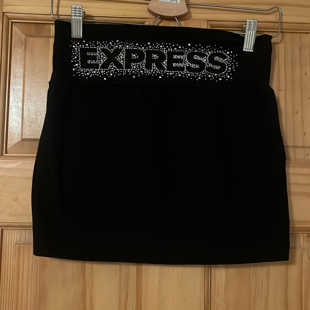 Express Black Mini Skirt